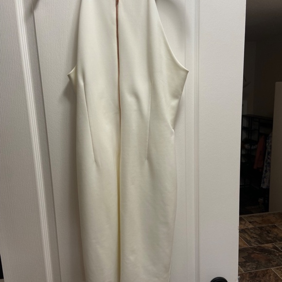 Le Chateau Ivory Beaded Halter Dress - Size M | Elegant Cocktail Style - Picture 2 of 2